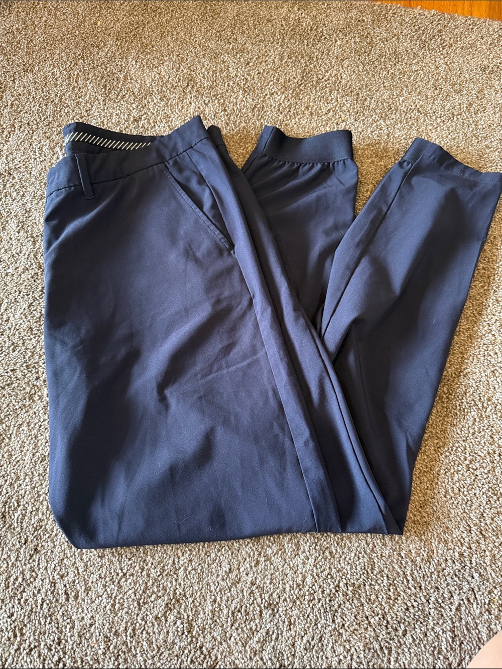Slim Navy Chinos for Men — Stretch Comfort